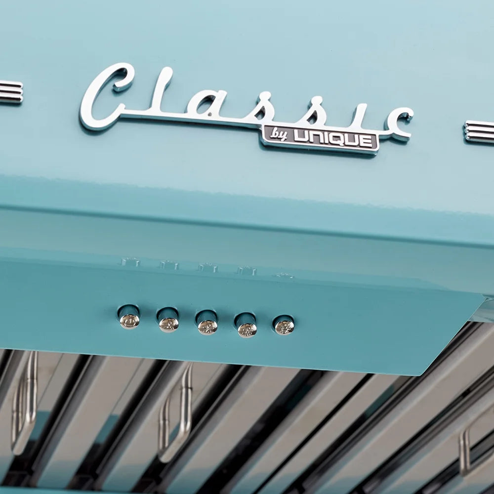 Unique Classic Retro 36" Under Cabinet Range Hood with 700 CFM and LED Lighting