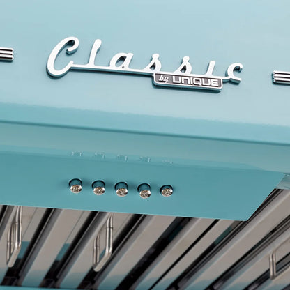 Unique Classic Retro 36" Under Cabinet Range Hood with 700 CFM and LED Lighting