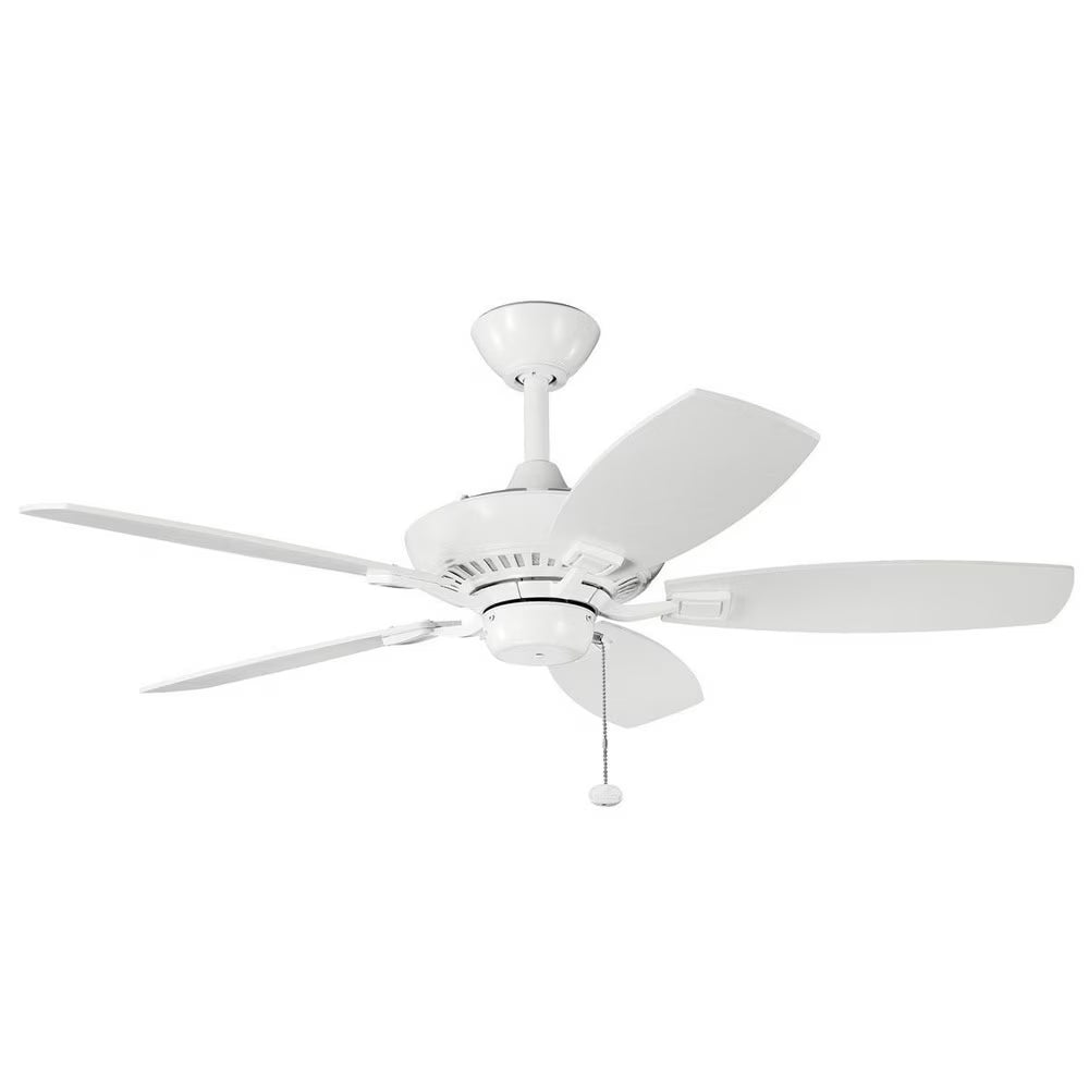 Ceiling Fan With Traditional Inspirations 14 Inches Tall By 44 Inches Wide-White Finish Kichler Lighting 300107Wh