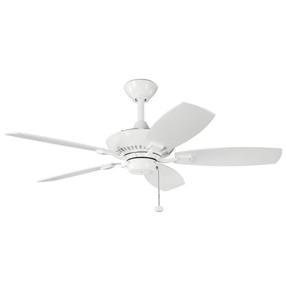 Ceiling Fan With Traditional Inspirations 14 Inches Tall By 44 Inches Wide-White Finish Kichler Lighting 300107Wh