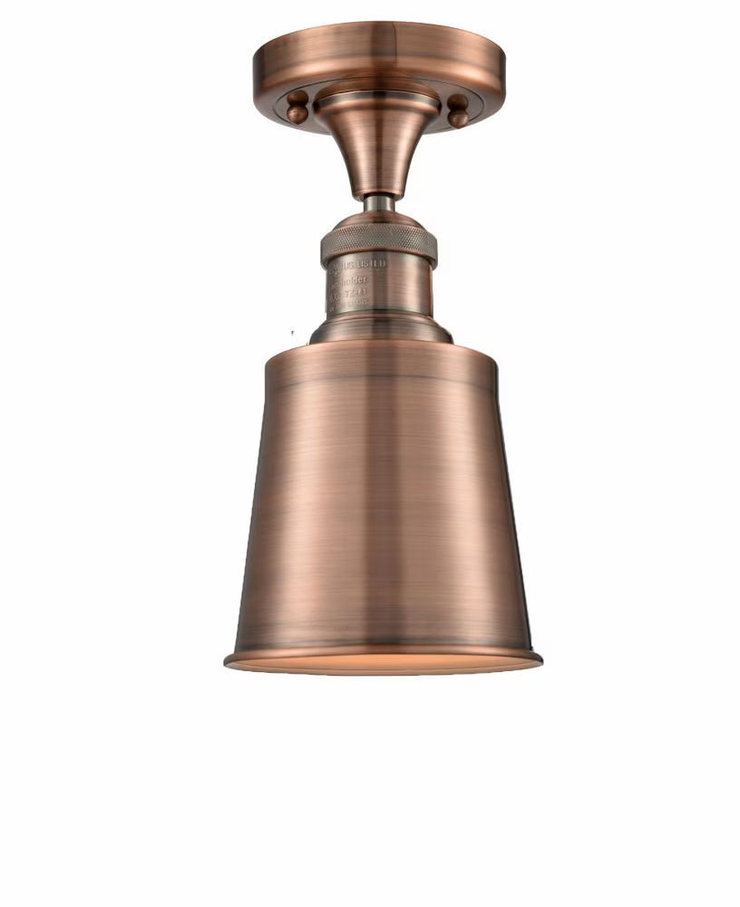 Innovations Lighting - Addison - 1 Light Semi-Flush Mount In Traditional Style-9