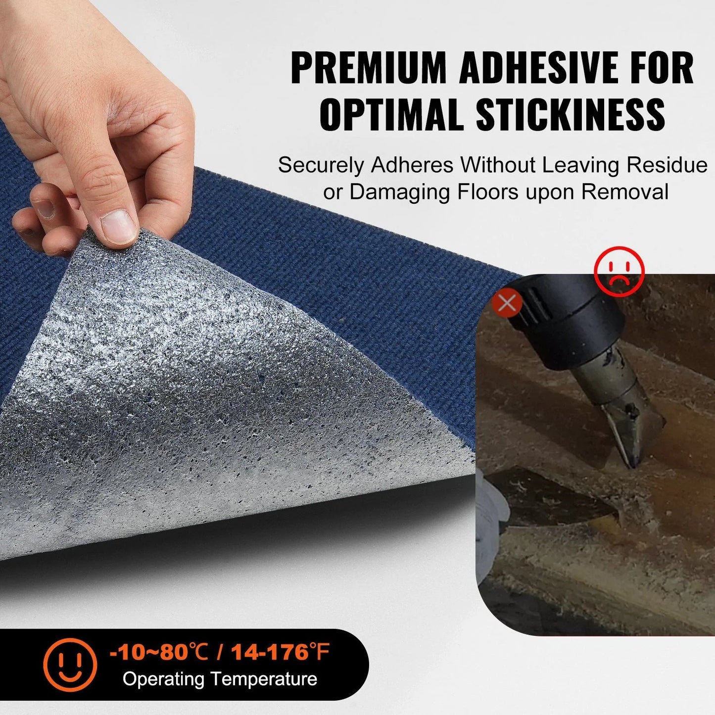Carpet Tiles Peel and Stick, 24' x 24' Squares Self Adhesive Carpet Floor Tile, Soft Padded Carpet Tiles, Easy Install DIY for Bedroom Living Room Indoor Outdoor (15Tiles, Dark Blue)