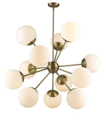 Trend Lighting TP20006ATB Solea 12-Light Antique Brass Chandelier