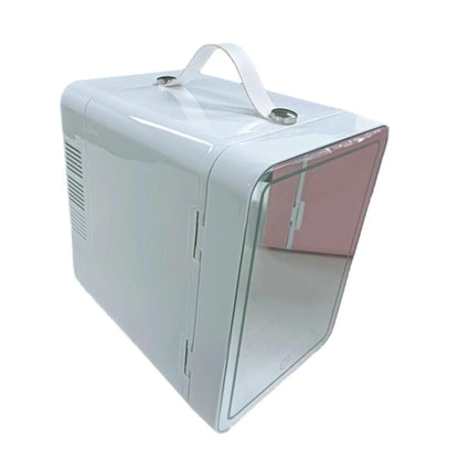 CUTICATE 12V Car Refrigerator Makeup Fridge 3 Mode Lighting with Personal Beauty Refrigerator Small Refrigerator for Vanity white