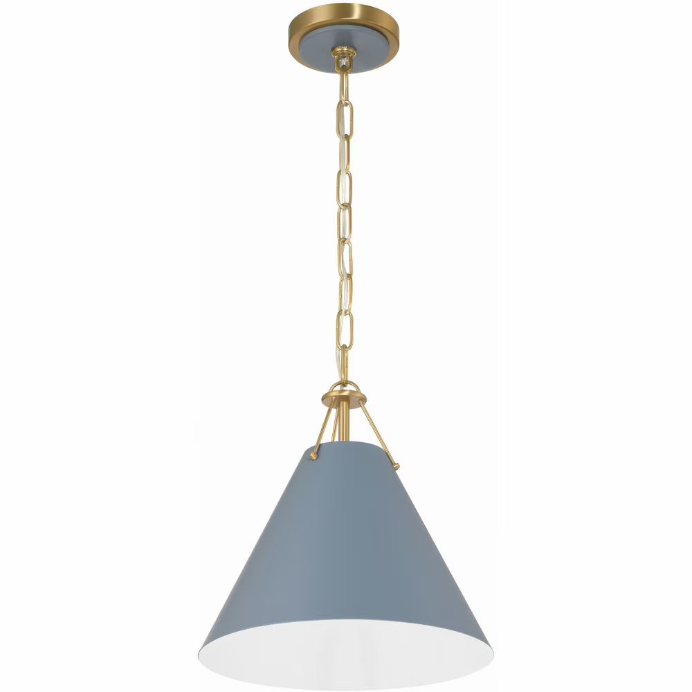 Crystorama Lighting - Pendant - Xavier - 1 Light Pendant-Matte Black Finish