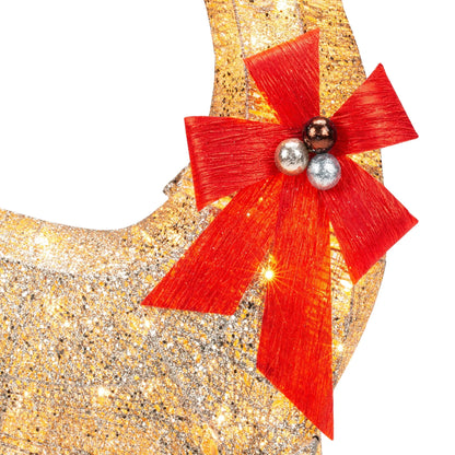 Best Choice Products 5ft Pre-Lit Reindeer Yard Christmas Decoration, Gold Holiday Deer w/150 Lights, Stakes, Zip Ties