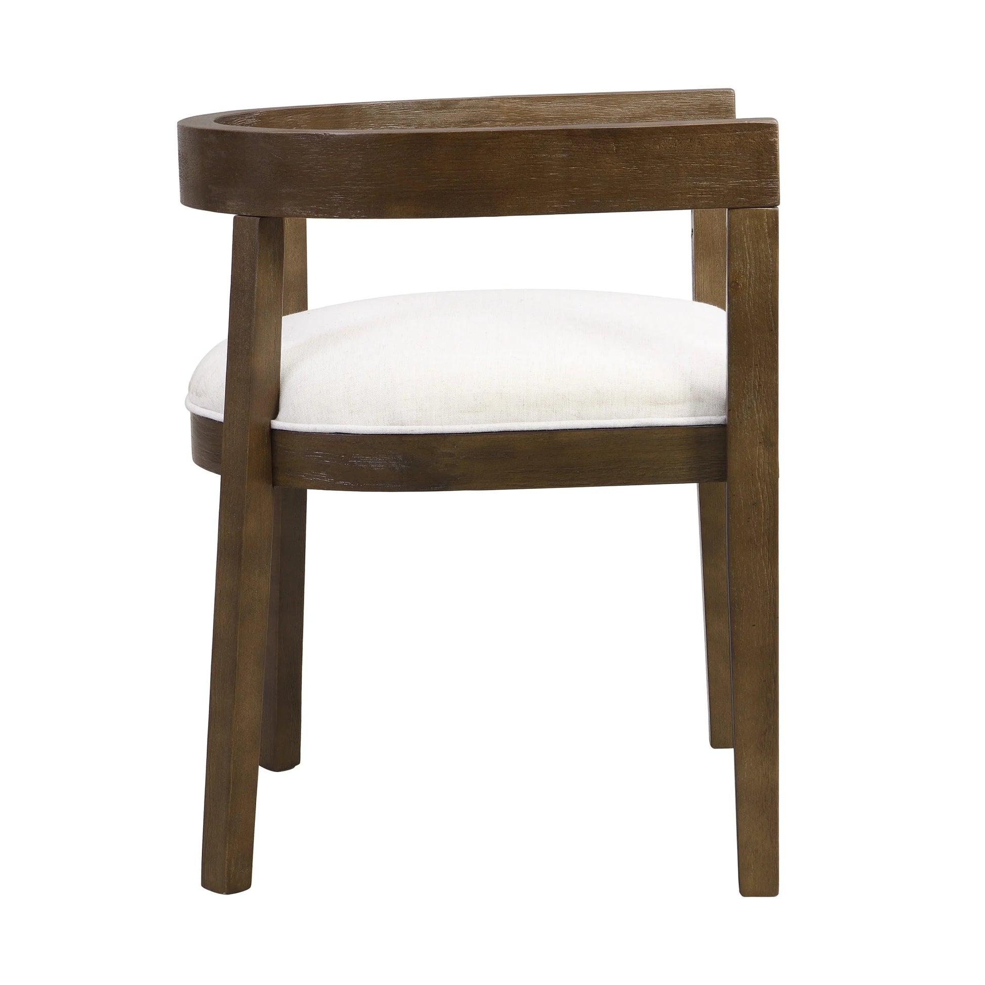 Christopher Knight Home 7-Piece Dining Set with 95" Wood Table, Open-Back Upholstered Armchairs, Walnut+Beige