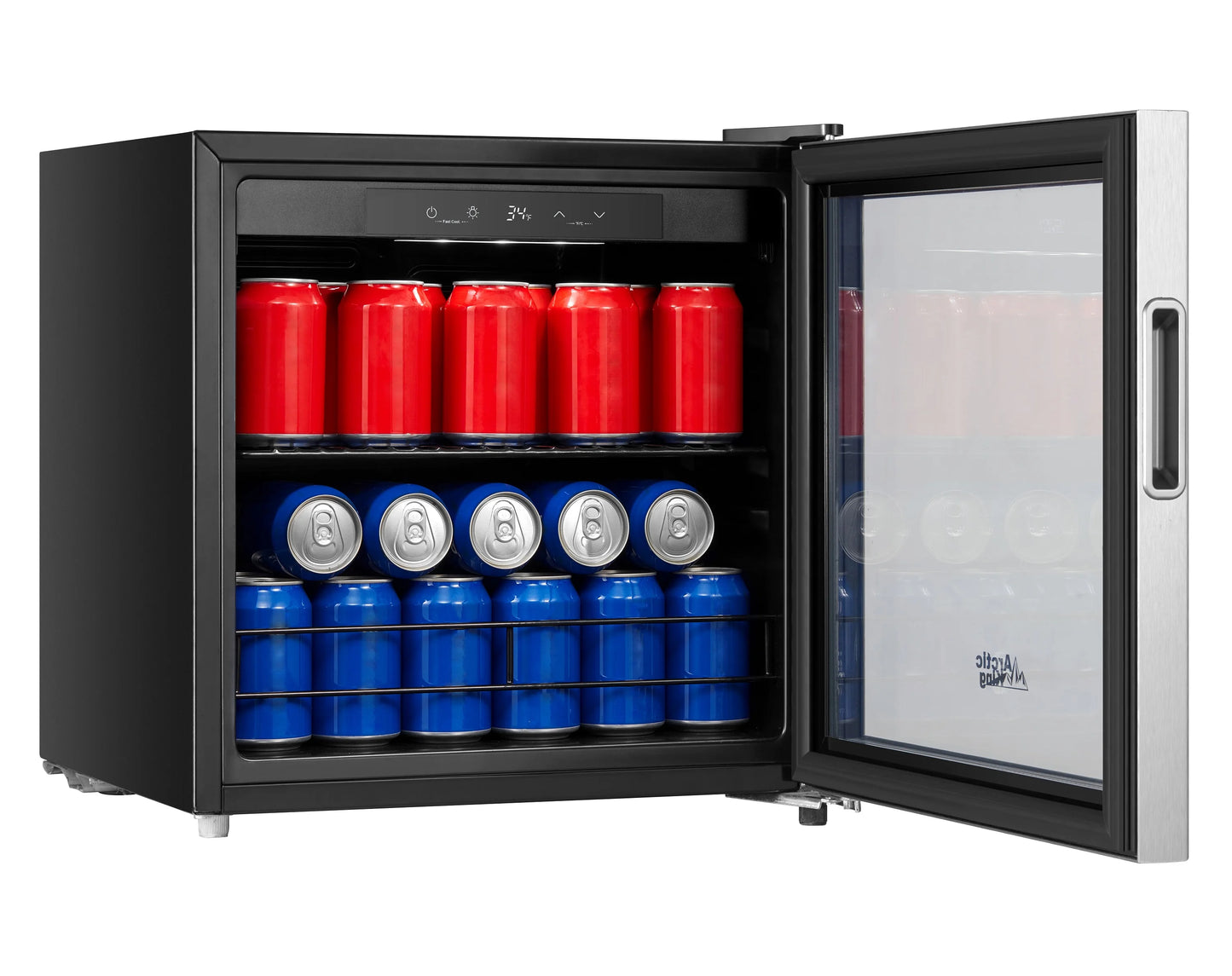 Arctic King 48-Can Stainless Steel Beverage Fridge & Cooler with Electrical Control, ARV48B1AST