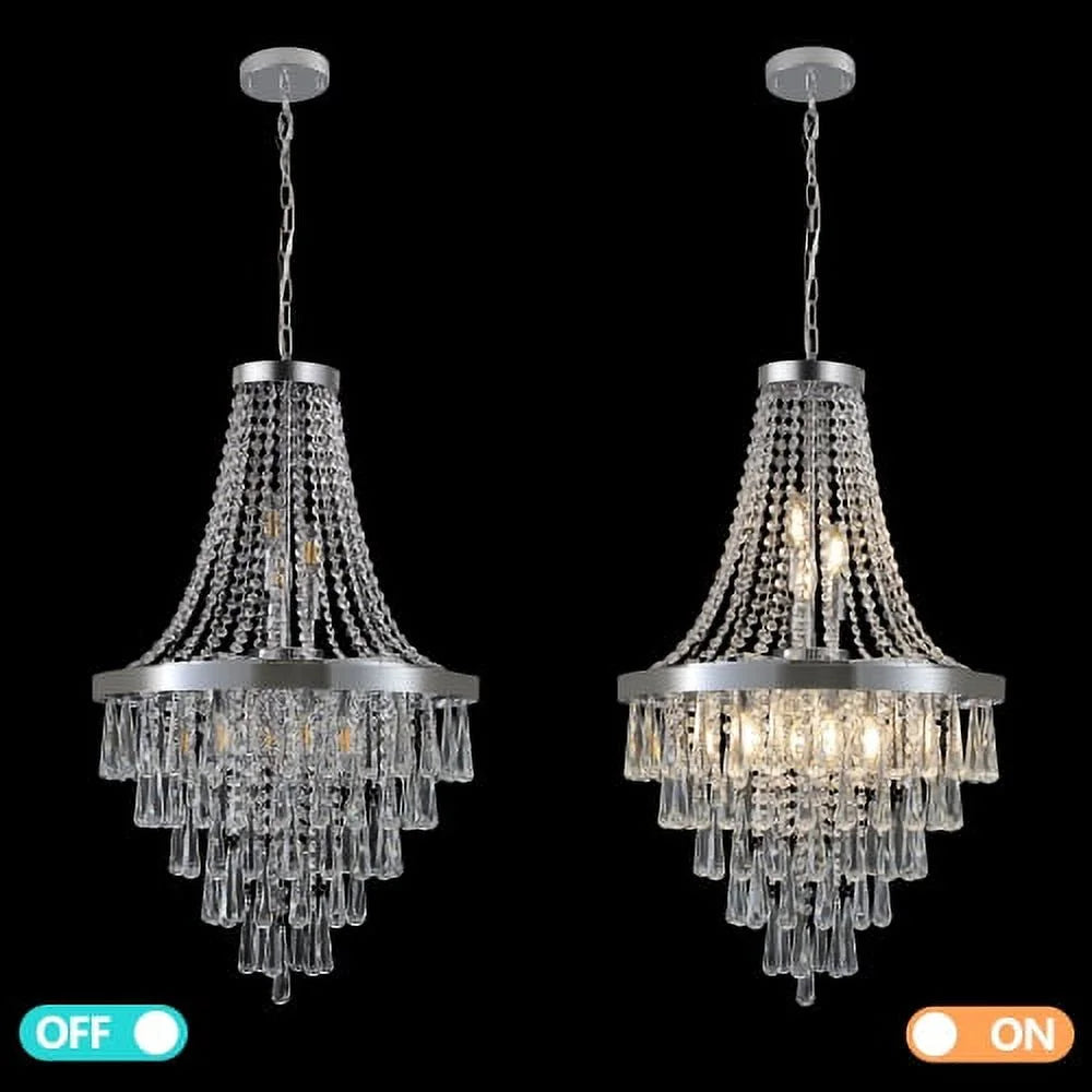 ACE-LIGHTS,Gold Crystal Chandeliers(Bulbs Not Included),Large Contemporary Luxury Ceiling Lighting for Living Room,Dining Room,Bedroom,Hallway(Golden)