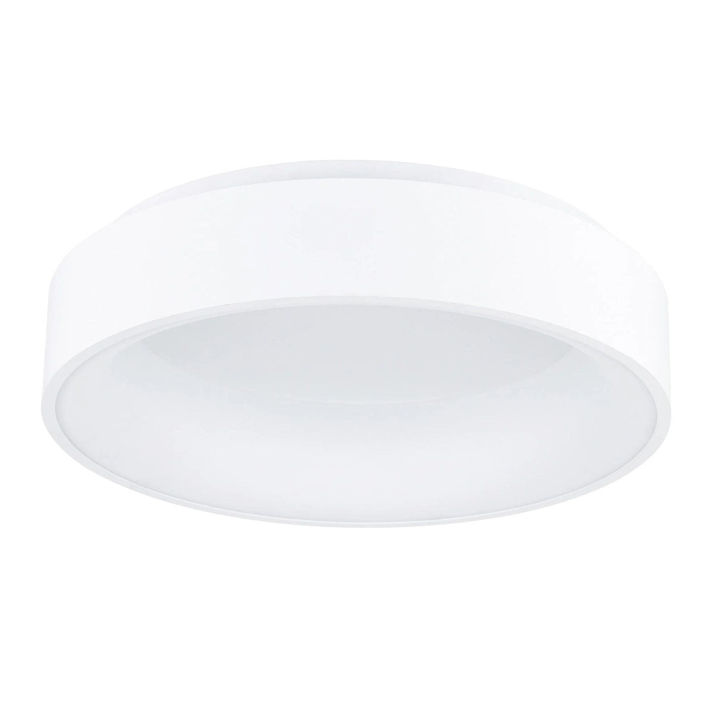 CWI Lighting Arenal Drum Shade Metal LED Flush Mount Light in White