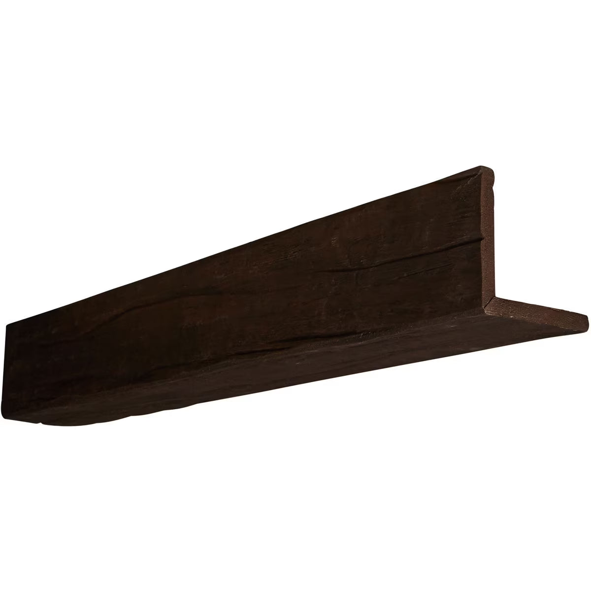 8"W x 8"H x 10'L 2-Sided (L-beam) Riverwood Endurathane Faux Wood Ceiling Beam, Honey Dew