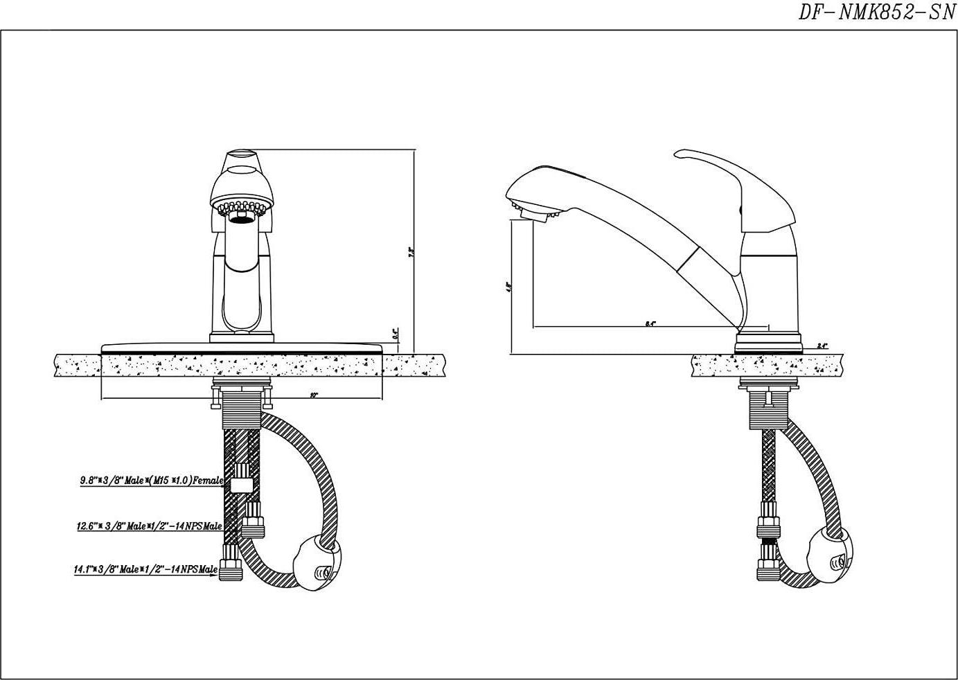 Dura Faucet Designer Pull-Out RV Kitchen Faucet - Chrome Polished