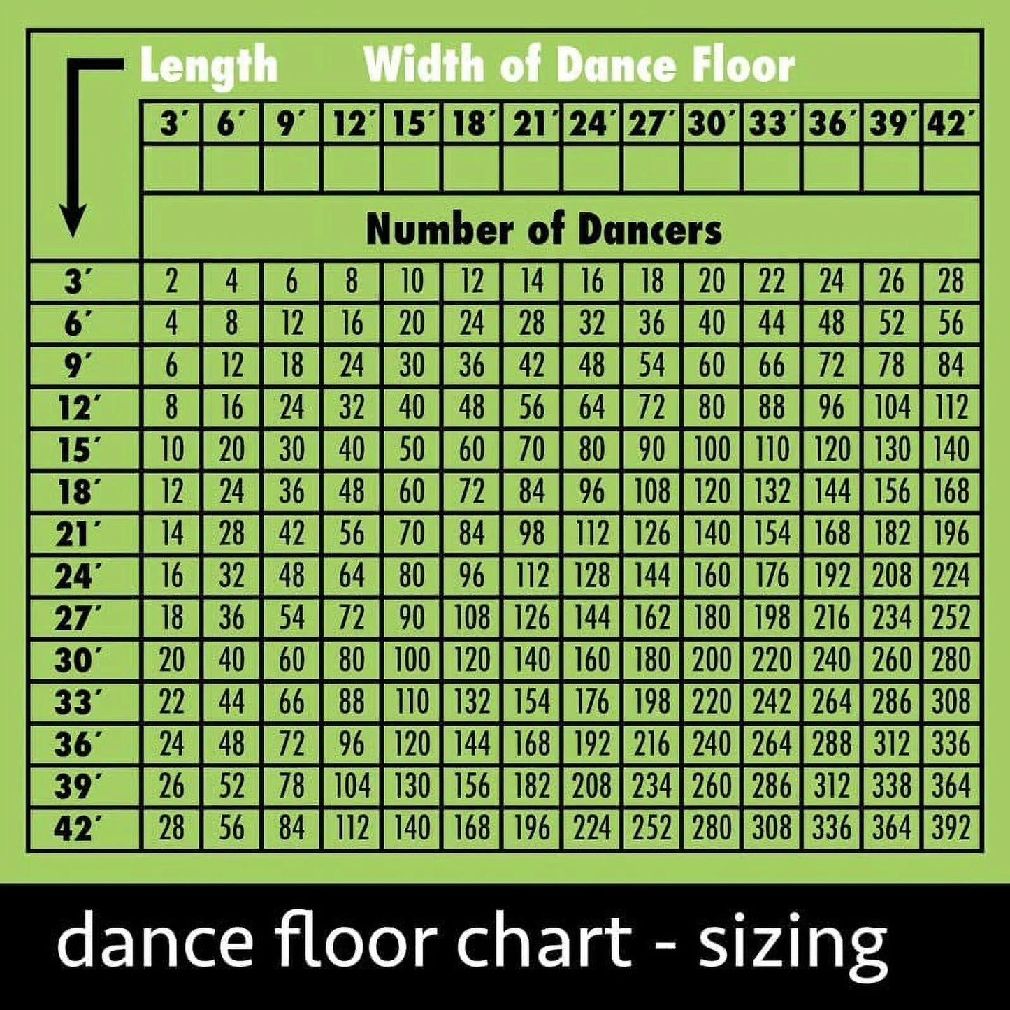 TentandTable Black Sparkle Portable Commercial Dance Floor - Indoor & Outdoor, 9 ft x 9 ft