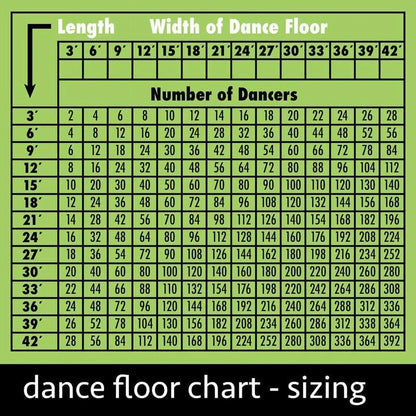 TentandTable Black Sparkle Portable Commercial Dance Floor - Indoor & Outdoor, 9 ft x 9 ft