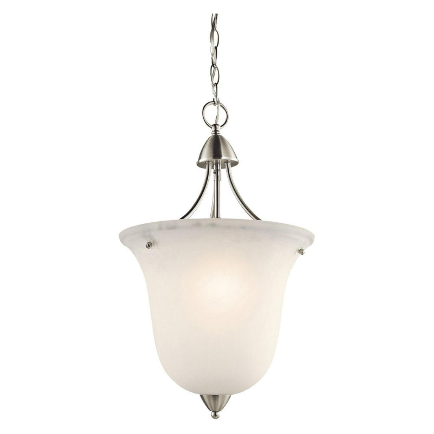 42882NI-Kichler Lighting-Nicholson - 1 light Foyer - with Transitional inspirations - 21.75 inches tall by 13 inches wide-Brushed Nickel Finish