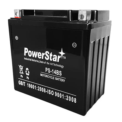 YTX14-BS 12V Battery Motorcycle Scooter ATV Snowmobile Mowers PWC Watercraft