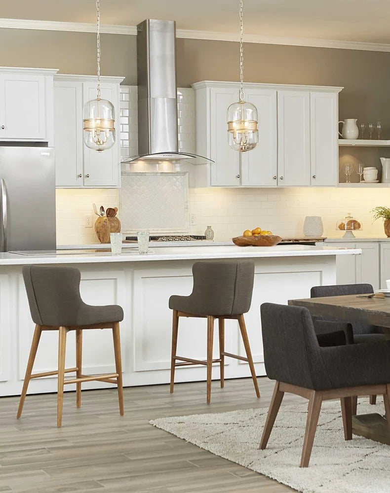 P500156-015-Progress Lighting-Cayce - Pendants Light - 3 Light - Globe Shade in Bohemian and Luxe and Mid-Century Modern style - 9 Inches wide by