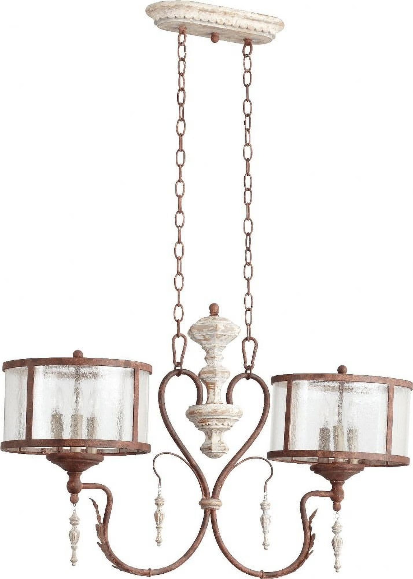 Six Light Island Quorum Lighting 6552-6-56