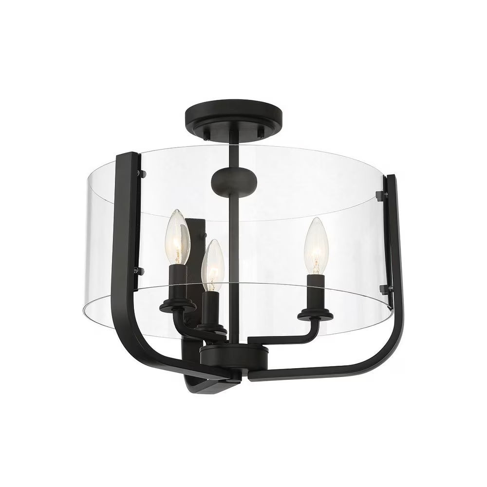 Eurofase Lighting - Campisi - 3 Light Semi-Flush Mount in Transitional Style -