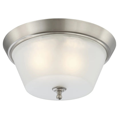 60/4152-Nuvo Lighting-Surrey-Two Light Dome Flush Mount-13 Inches Wide by 7 Inches High