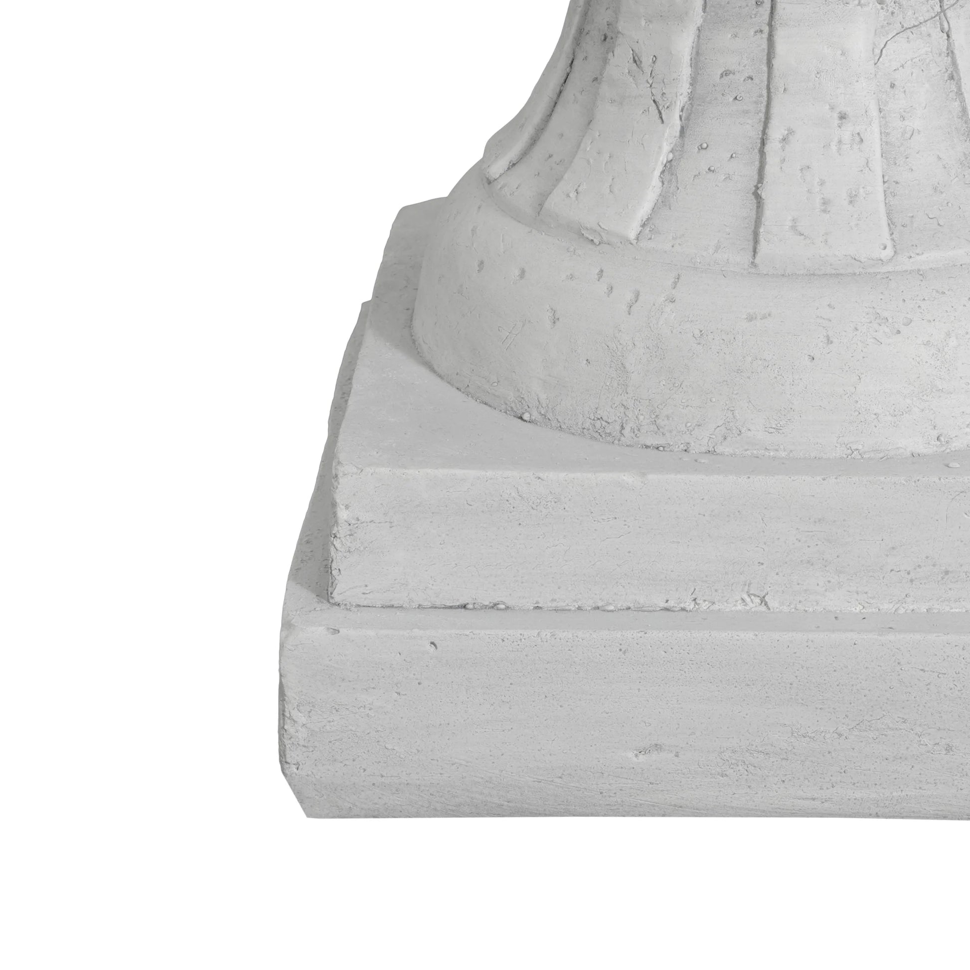 Christopher Knight Home 23.75" MGO Garden Urn Planter with Drainage Hole, Classic Outdoor Pot, Light Gray, Set of 2