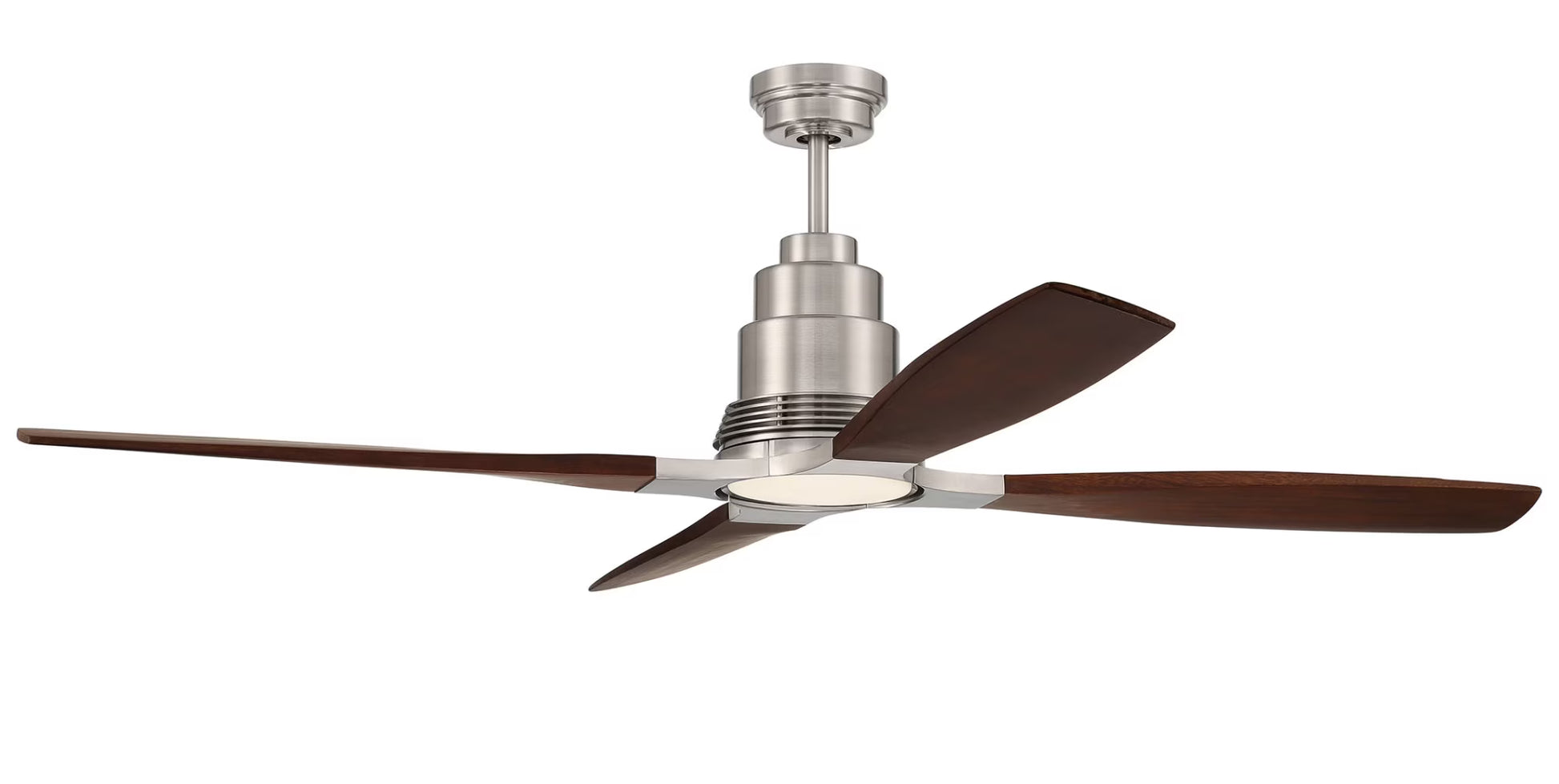 RIC60SB4-Craftmade Lighting-Ricasso - 4 Blade Ceiling Fan with Light Kit In Contemporary Style-60 Inche Wide-Satin Brass Finish