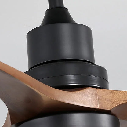 52 Inch Minimalist Ceiling Fan Light with 6 Speed Remote Energy-Saving Dc Motor,Matte White Metal & Wood Electrical Appliances Fans