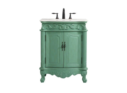 Elegant Lighting Vf-1008 Danville 27" Free Standing Single Basin Vanity Set - Vintage Mint