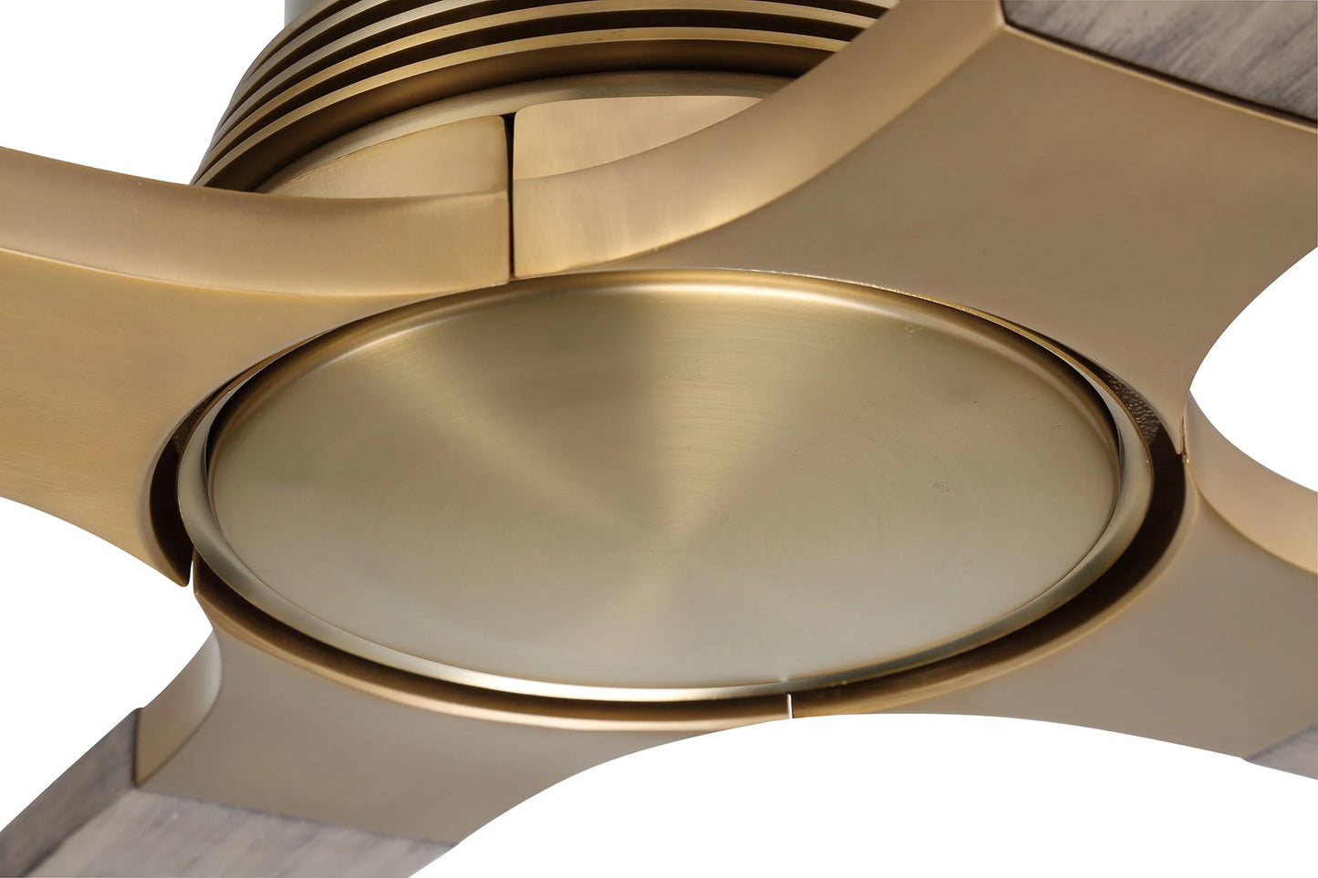 RIC60SB4-Craftmade Lighting-Ricasso - 4 Blade Ceiling Fan with Light Kit In Contemporary Style-60 Inche Wide-Satin Brass Finish