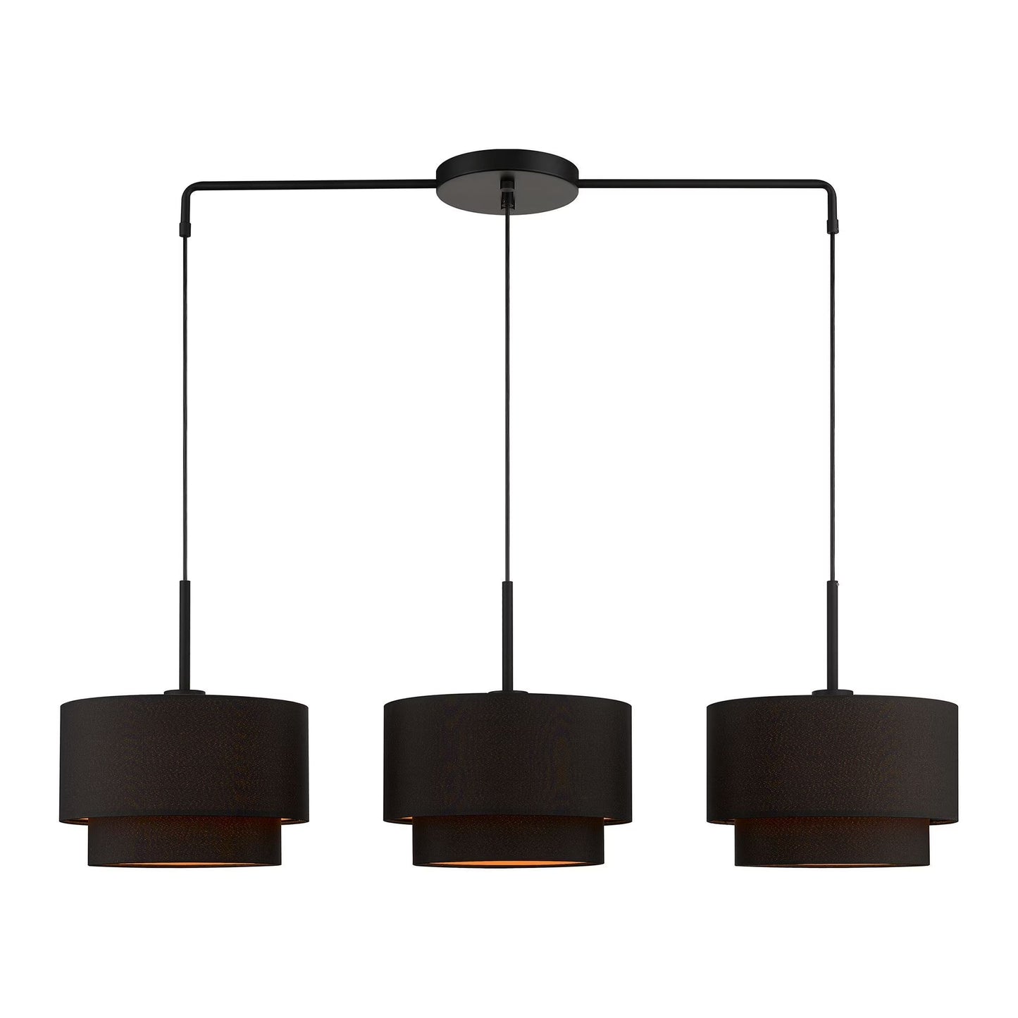 Livex Lighting - Sentosa - 3 Light Large Linear Chandelier In Mid-Century Modern