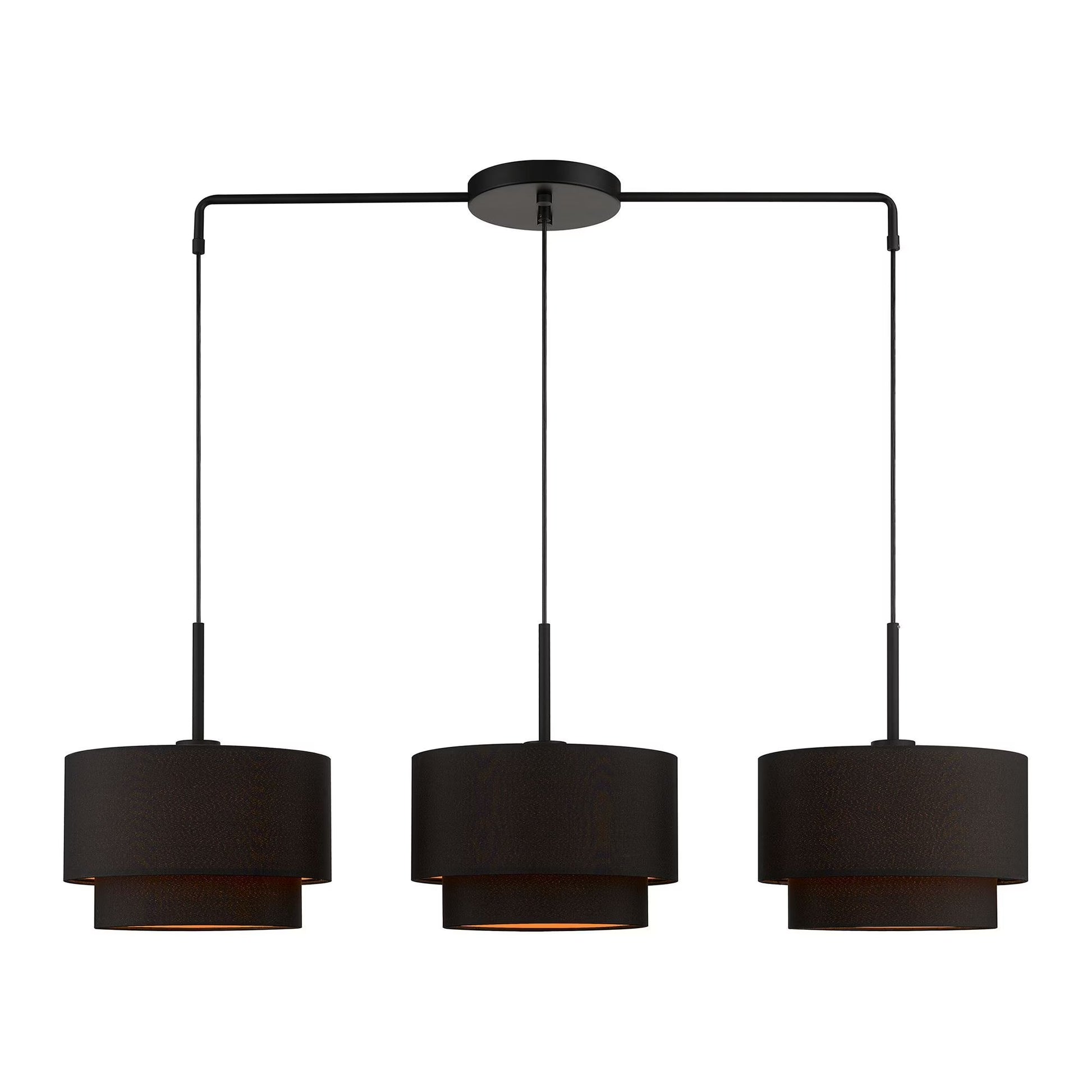 Livex Lighting - Sentosa - 3 Light Large Linear Chandelier In Mid-Century Modern