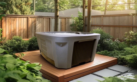 All New 2025 Arise 5-Person Gray Open 45 Jet Plug and Play, 240V Hot Tub, Real Stainless Heater, Ozone, Waterfall and Upgraded Lighting