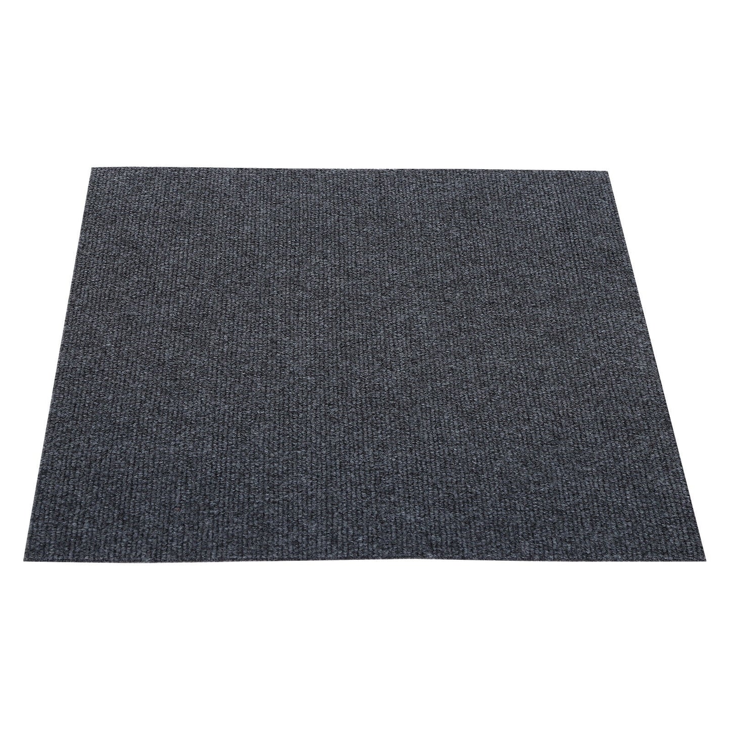 Miumaeov 50*50cm Modern Square Carpet Rug Floor Carpet Adsorption Type Self-adhesive Carpet 20 Pcs Grey