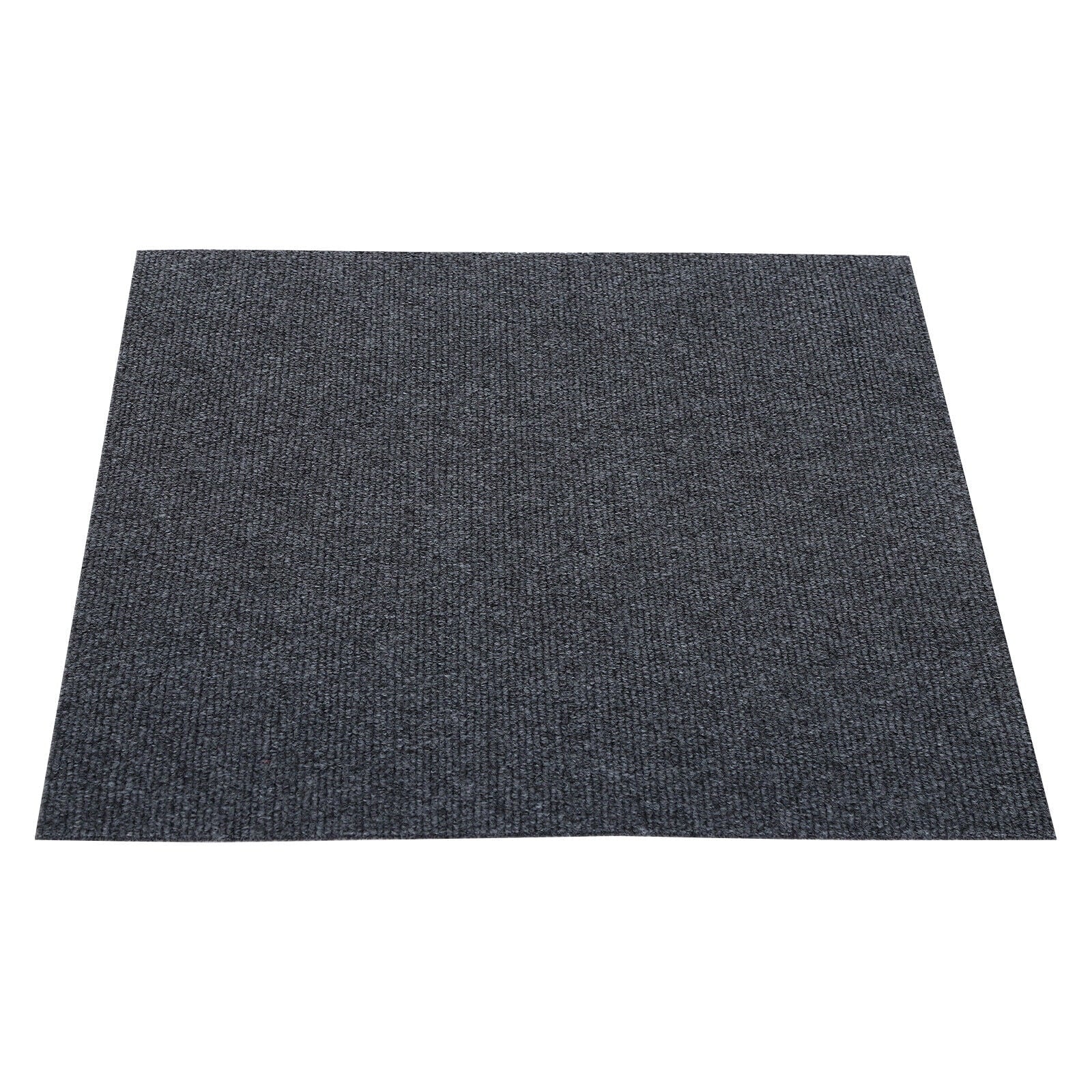 Miumaeov 50*50cm Modern Square Carpet Rug Floor Carpet Adsorption Type Self-adhesive Carpet 20 Pcs Grey
