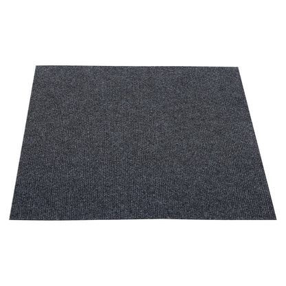 Miumaeov 50*50cm Modern Square Carpet Rug Floor Carpet Adsorption Type Self-adhesive Carpet 20 Pcs Grey