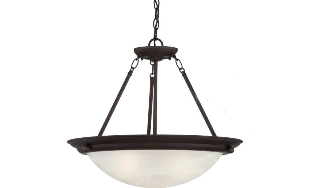 Volume Lighting Lunar 2-Light Brushed Nickel Interior Pendant