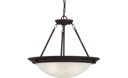 Volume Lighting Lunar 2-Light Brushed Nickel Interior Pendant