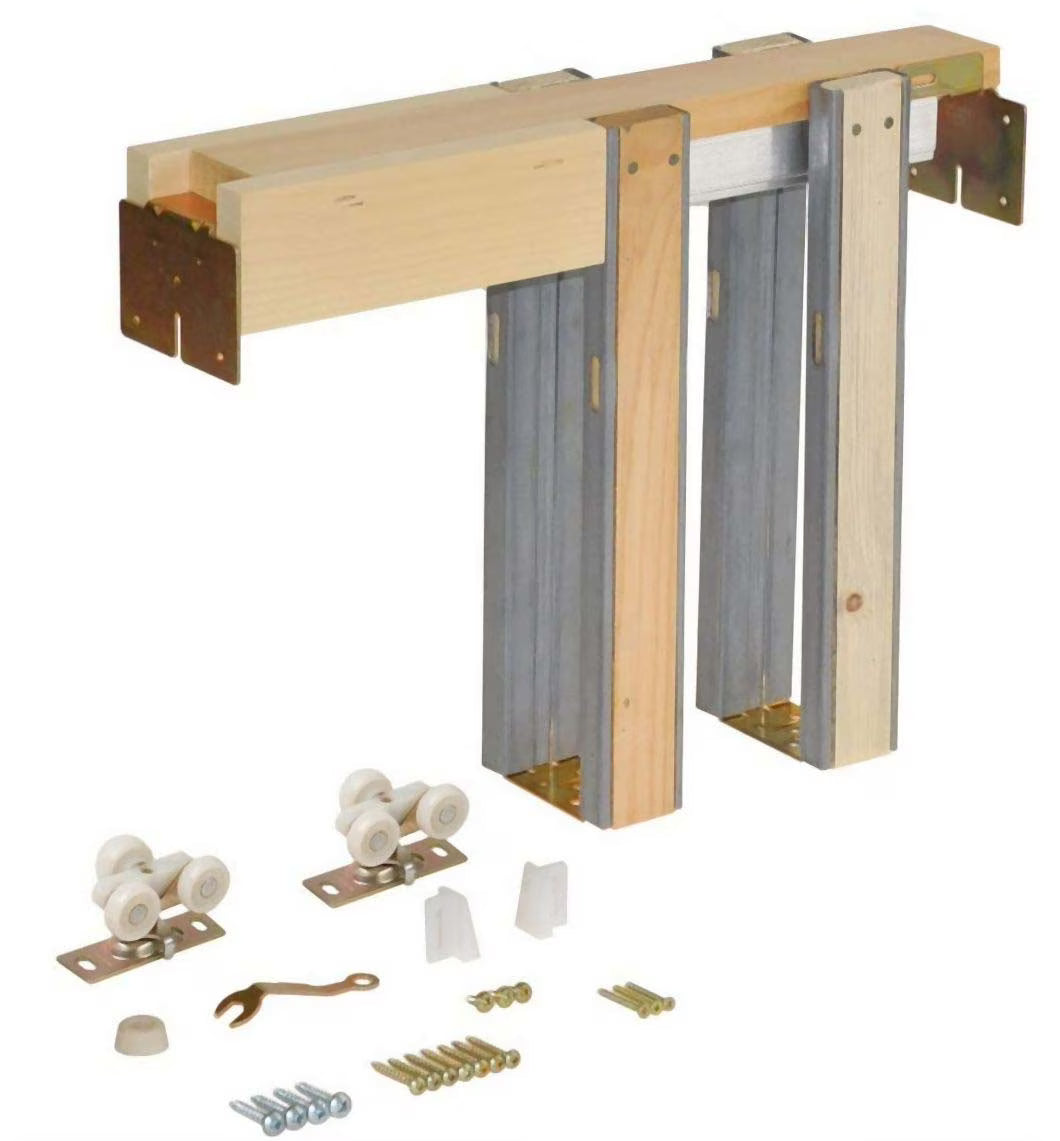 Johnson Hardware JH152668PF 1500 Series Pocket Door System Frame Kit For 2'6" X 6'8" Doors