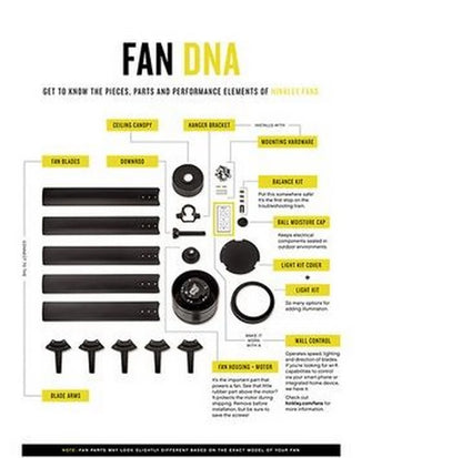 900260FAW-NWA-Hinkley Lighting-Bimini - 60 Inch 3 Blade Ceiling Fan-Appliance White Finish
