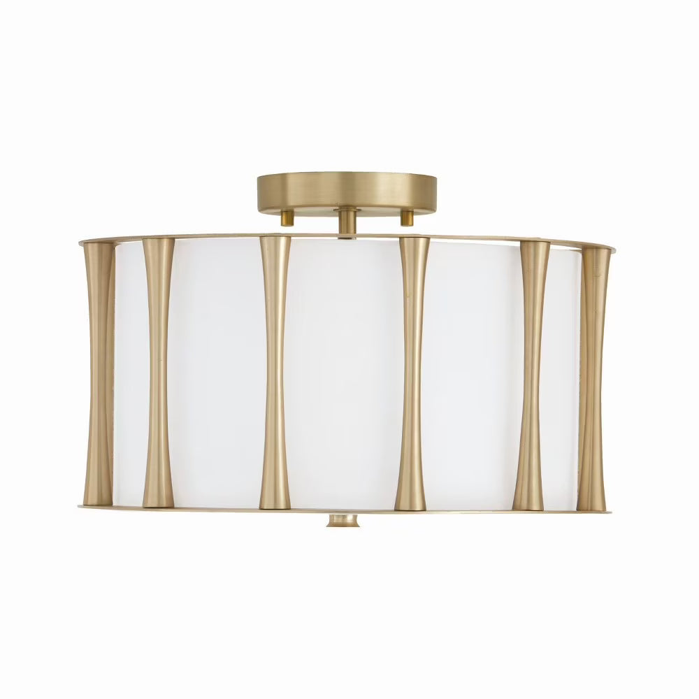 Capital Lighting - Bodie - 3 Light Semi-Flush Mount In Vintage Style-9 Inches