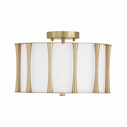 Capital Lighting - Bodie - 3 Light Semi-Flush Mount In Vintage Style-9 Inches