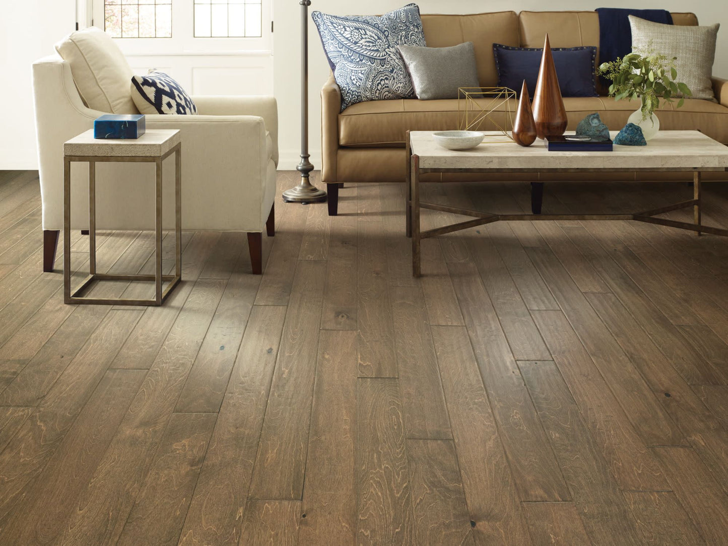Shaw Sw520 Biscayne Bay 5" Wide Subtle Scraped Engineered Hardwood Flooring - Windsurf