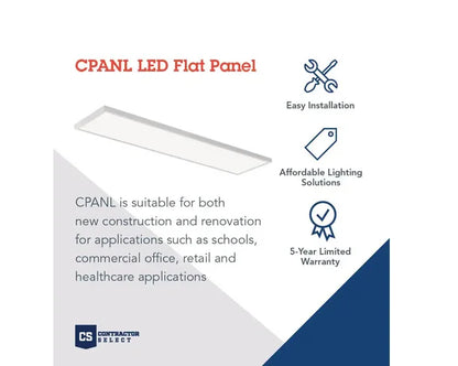 Lithonia Lighting Cpanl 2X4 Alo6 Sww7 Contractor Select Cpanl 24" X 48" Adjustable Lumen