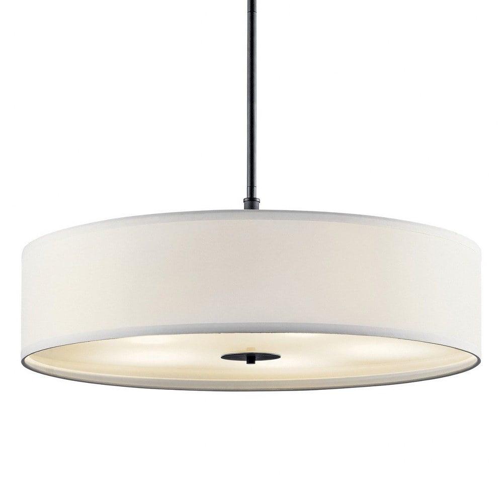 42196CLZ-Kichler Lighting-5 light Pendant - with Transitional inspirations - 12 inches tall by 30 inches wide-Classic Bronze Finish
