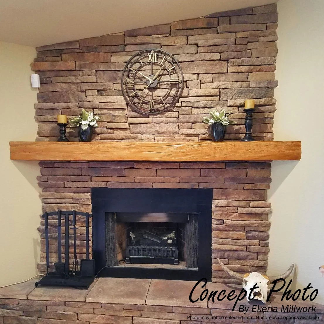 8"W x 8"H x 10'L 2-Sided (L-beam) Riverwood Endurathane Faux Wood Ceiling Beam, Honey Dew