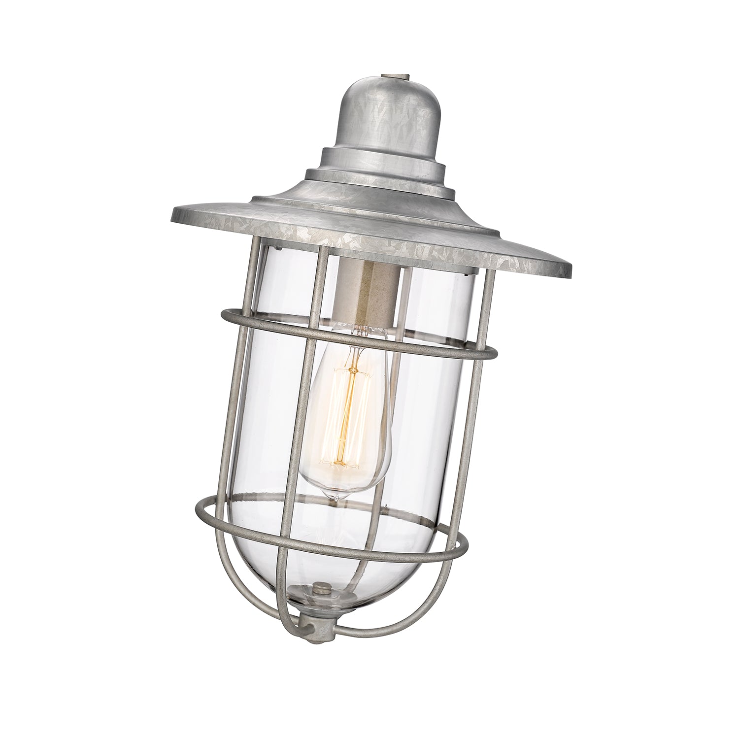 Millennium Lighting 1 Light Outdoor Hanging Lantern in Galvanized