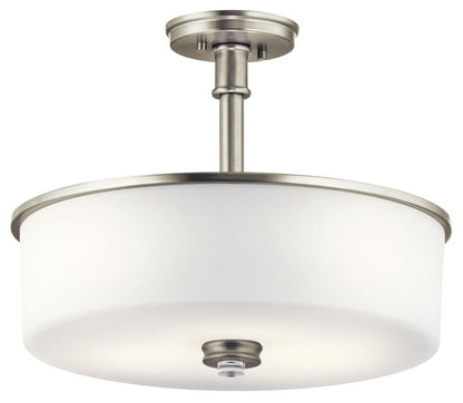 43925OZ-Kichler Lighting-Joelson - 3 Light Semi-Flush Mount - with Transitional inspirations - 16.75 inches tall by 17.75 inches wide-Olde Bronze