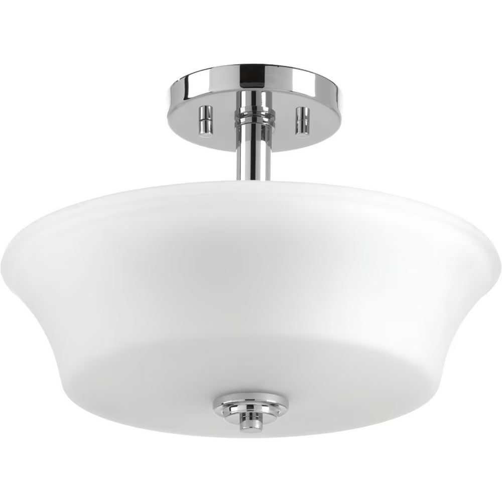 P3644-15-Progress Lighting-Cascadia - Close-to-Ceiling Light - 2 Light in Coastal style - 14 Inches wide by 10 Inches high-Polished Chrome Finish