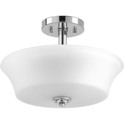 P3644-15-Progress Lighting-Cascadia - Close-to-Ceiling Light - 2 Light in Coastal style - 14 Inches wide by 10 Inches high-Polished Chrome Finish