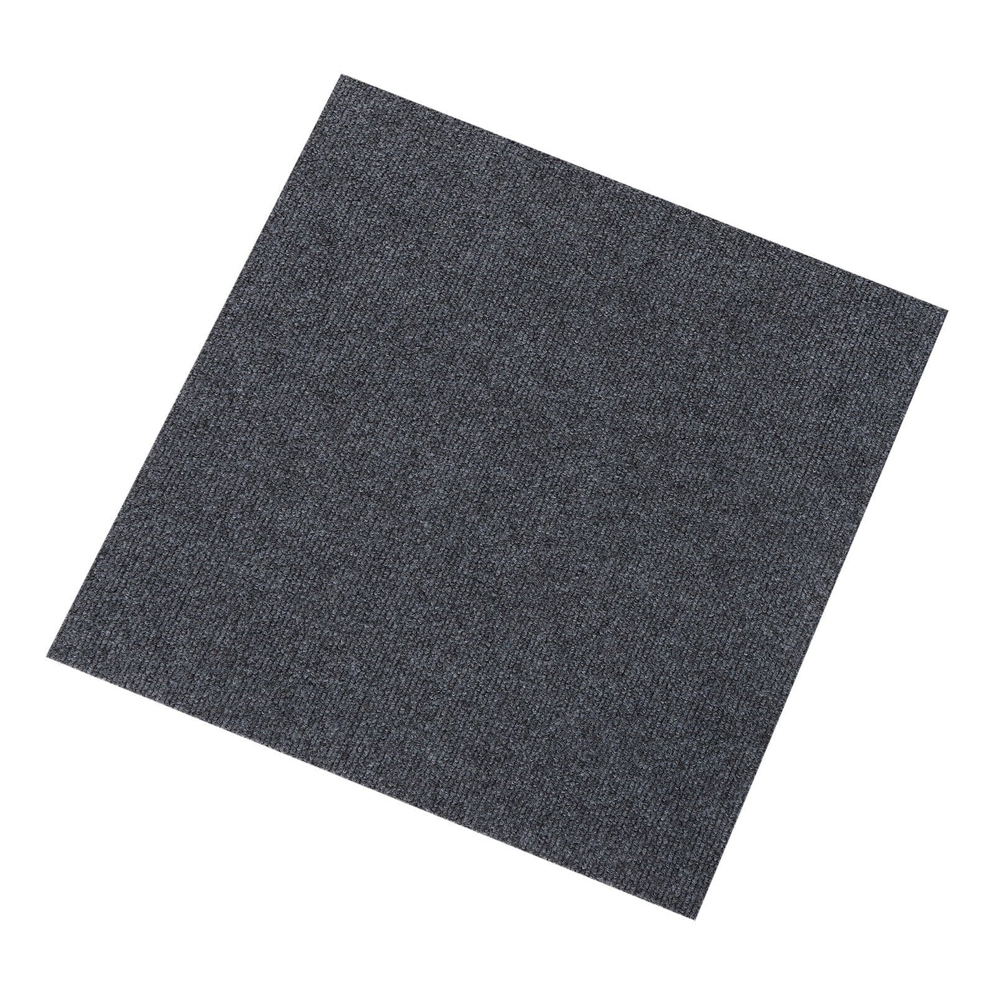 Miumaeov 50*50cm Modern Square Carpet Rug Floor Carpet Adsorption Type Self-adhesive Carpet 20 Pcs Grey